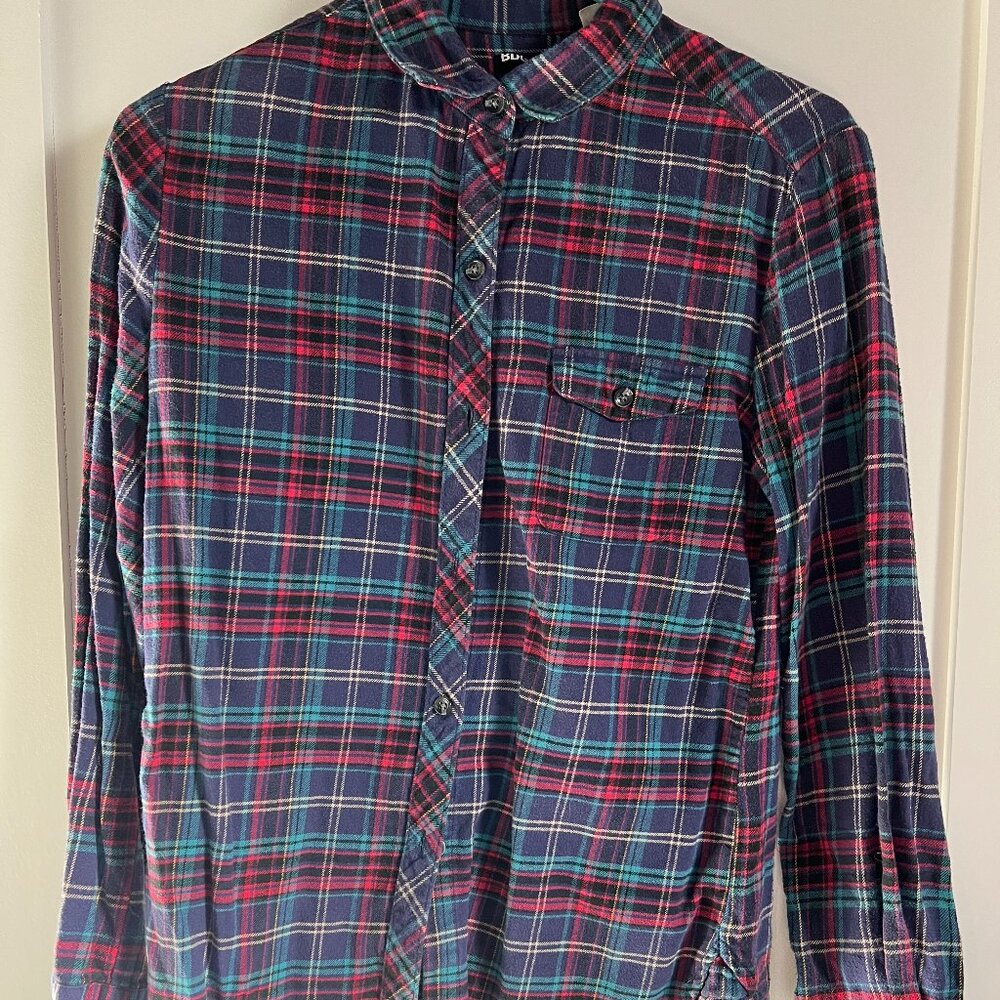 BDG Plaid Button-Down Flannel Shirt – XS